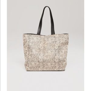 AMUSE X SOCIETY faux pony hair carry-all bag